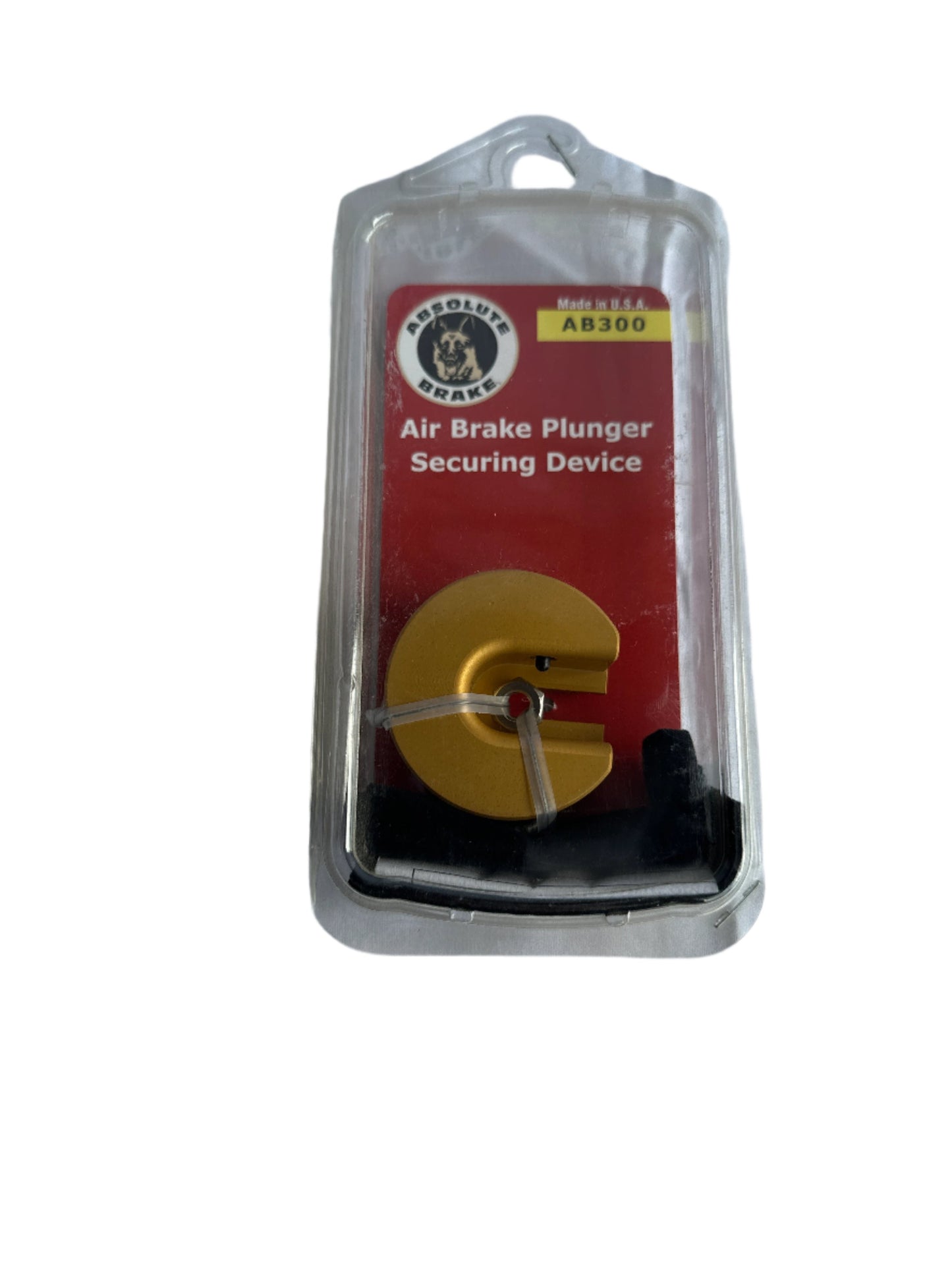 Absolute Brake Plunger Securing Device Retail Package Front