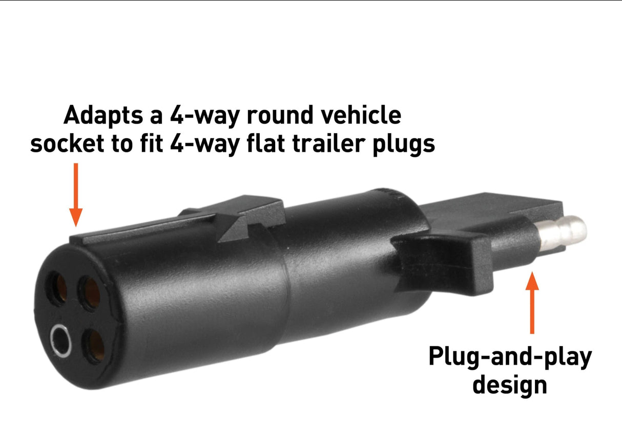 Trailer Adapter from 4 Round to 4 Flat