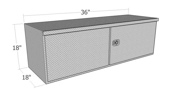 Small Barn Door Commercial Tool Box for UnderBody