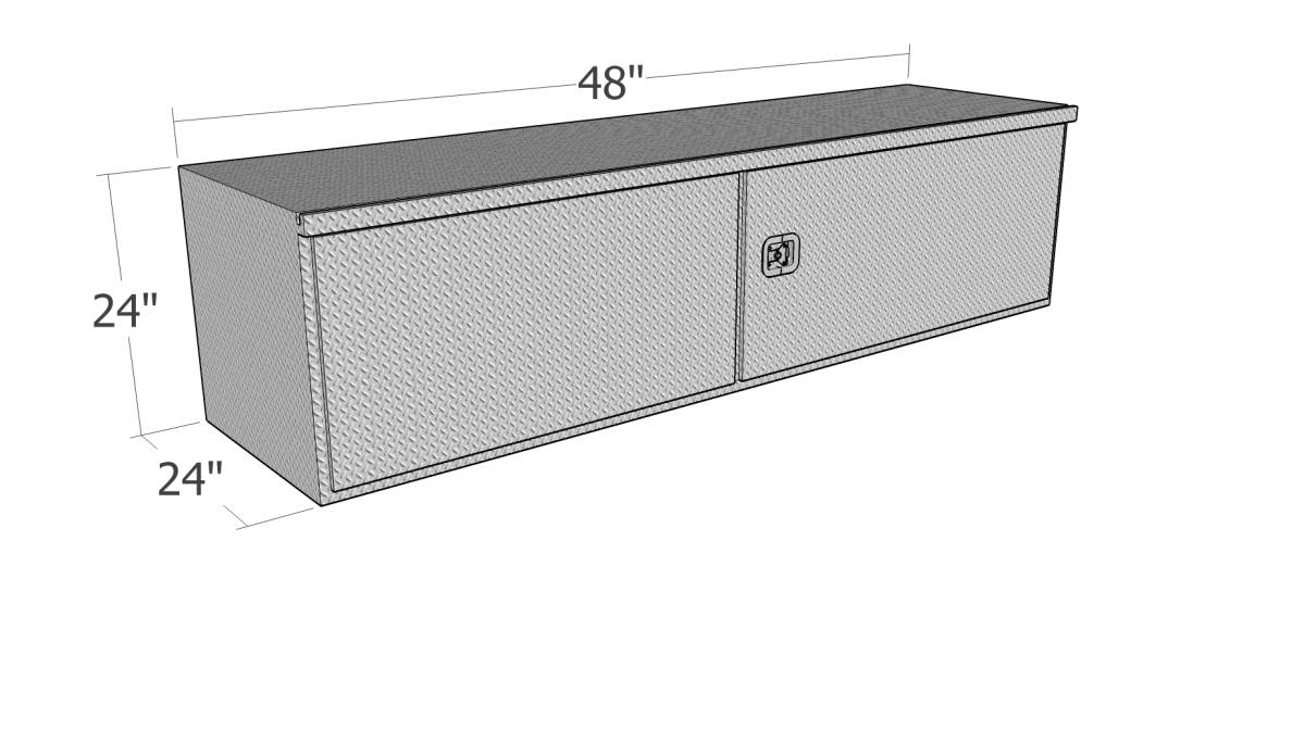 Heavy Duty Tool Box Large with Dimensions