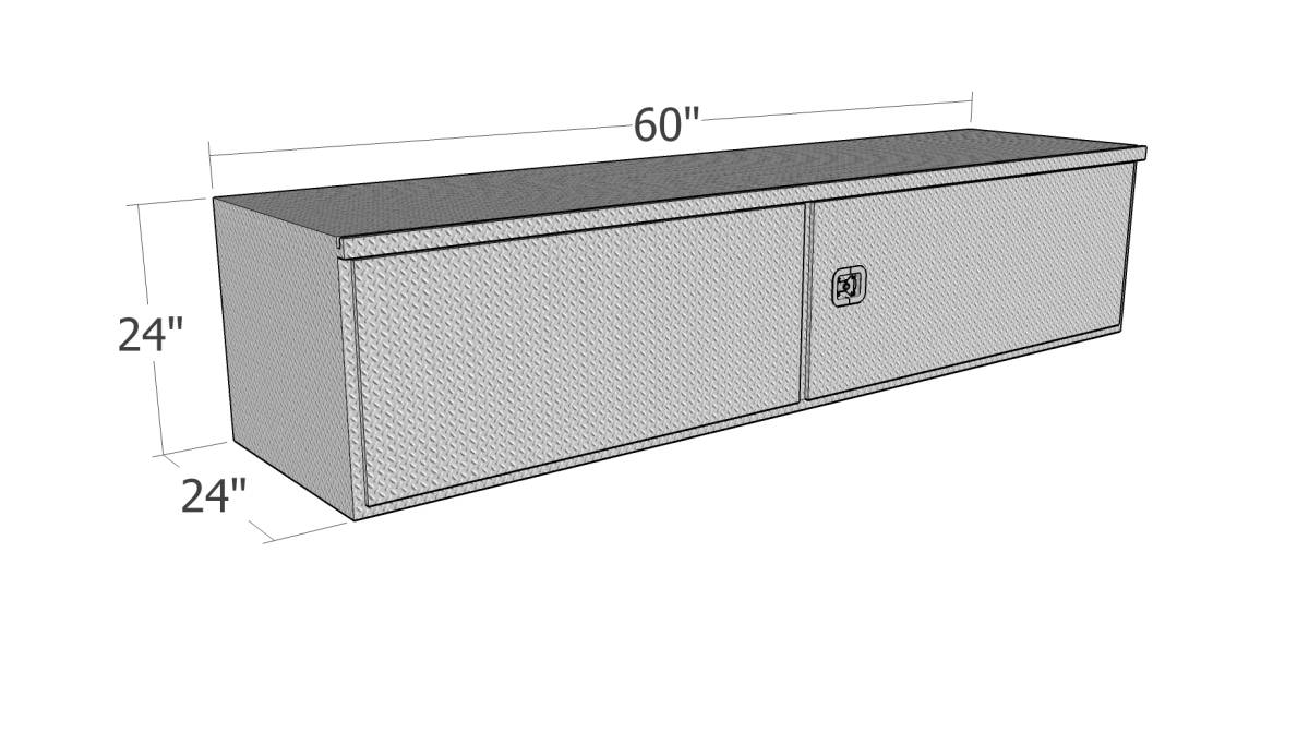 Heavy Duty Underbody Tool Box Large with Dimensions
