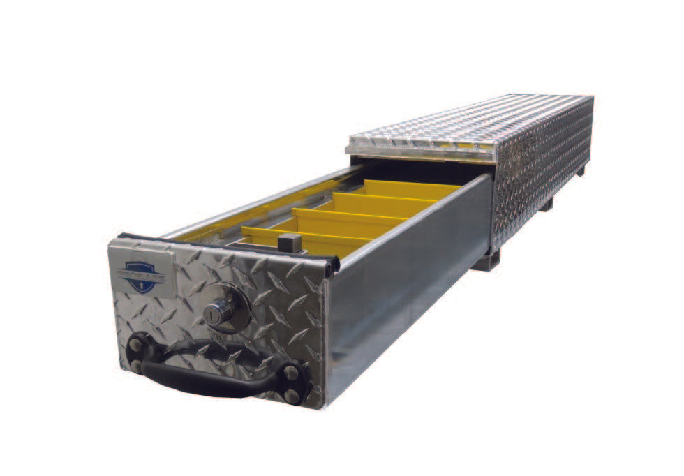 Narrow bed tool box  made of aluminum diamond plating