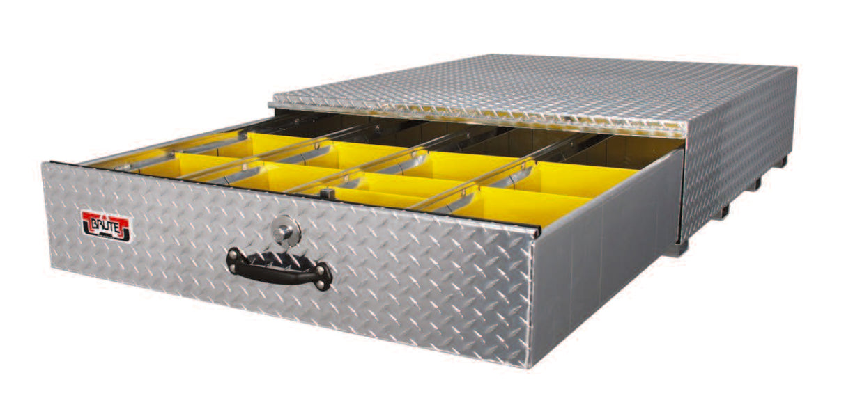 pull out drawer for truck beds diamond plated aluminum