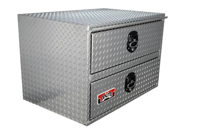 Aluminum Brute Tool Box with two drawers for commercial vehicles