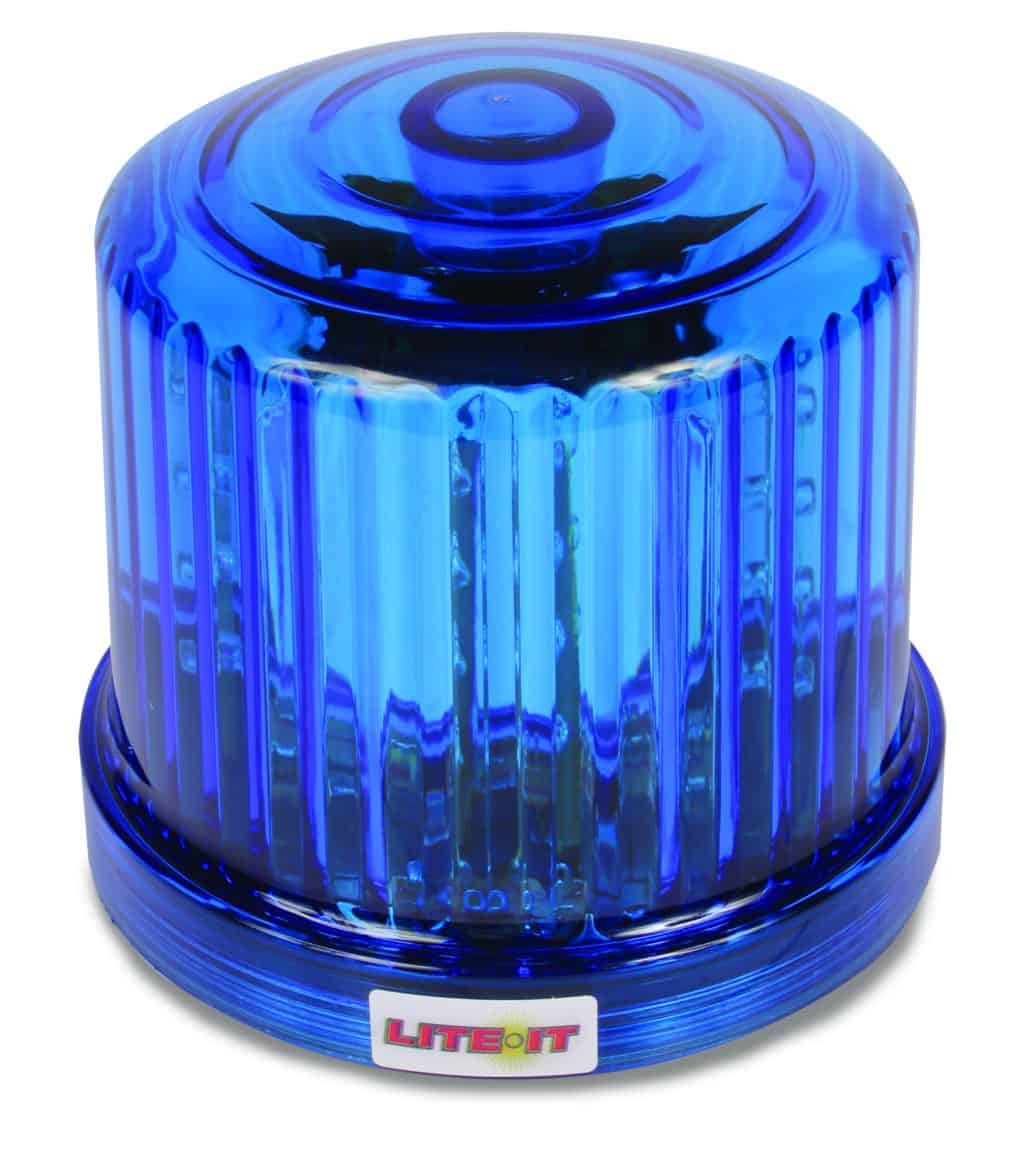 Magnetic LED Beacon Red, Blue, Amber, White Battery Operated