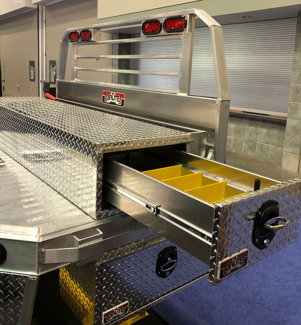 Aluminum Tool Box for commercial trucks with dividers