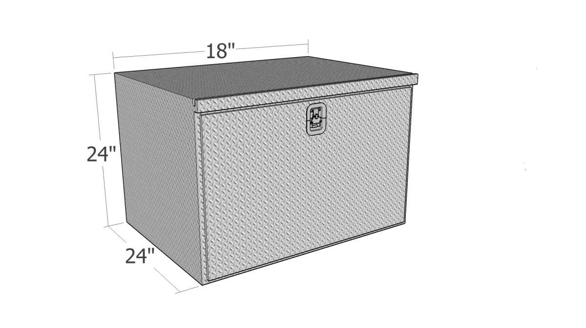 Underbody Storage Toolbox HUB2418-BT