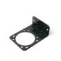 Black Steel Mounting Brackets for 2", 2.5" Round Lights, 4" Round - 1 Hole, 6.5" Oval - 1 Hole, 7 Blade Plug Socket, Din Pole Beacon, STRL Lights and CPL1 Lights