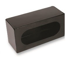 6.5" Oval One Hole Black Steel Mounting Box