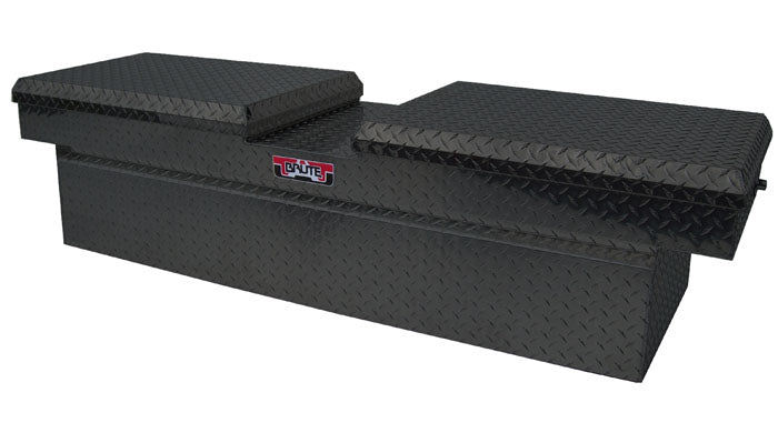 Black Gull Wing Brute toolbox on a white background for commercial vehicles