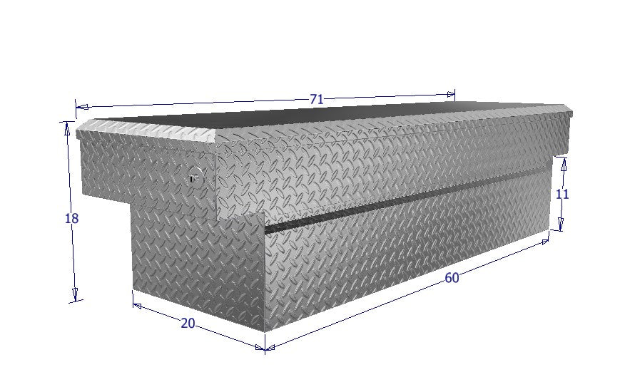 standard aluminum diamond tread plating for work trucks
