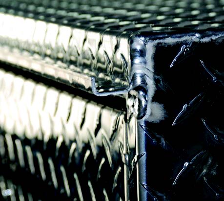 Rain Gutter close up on Heavy Duty Brute Box