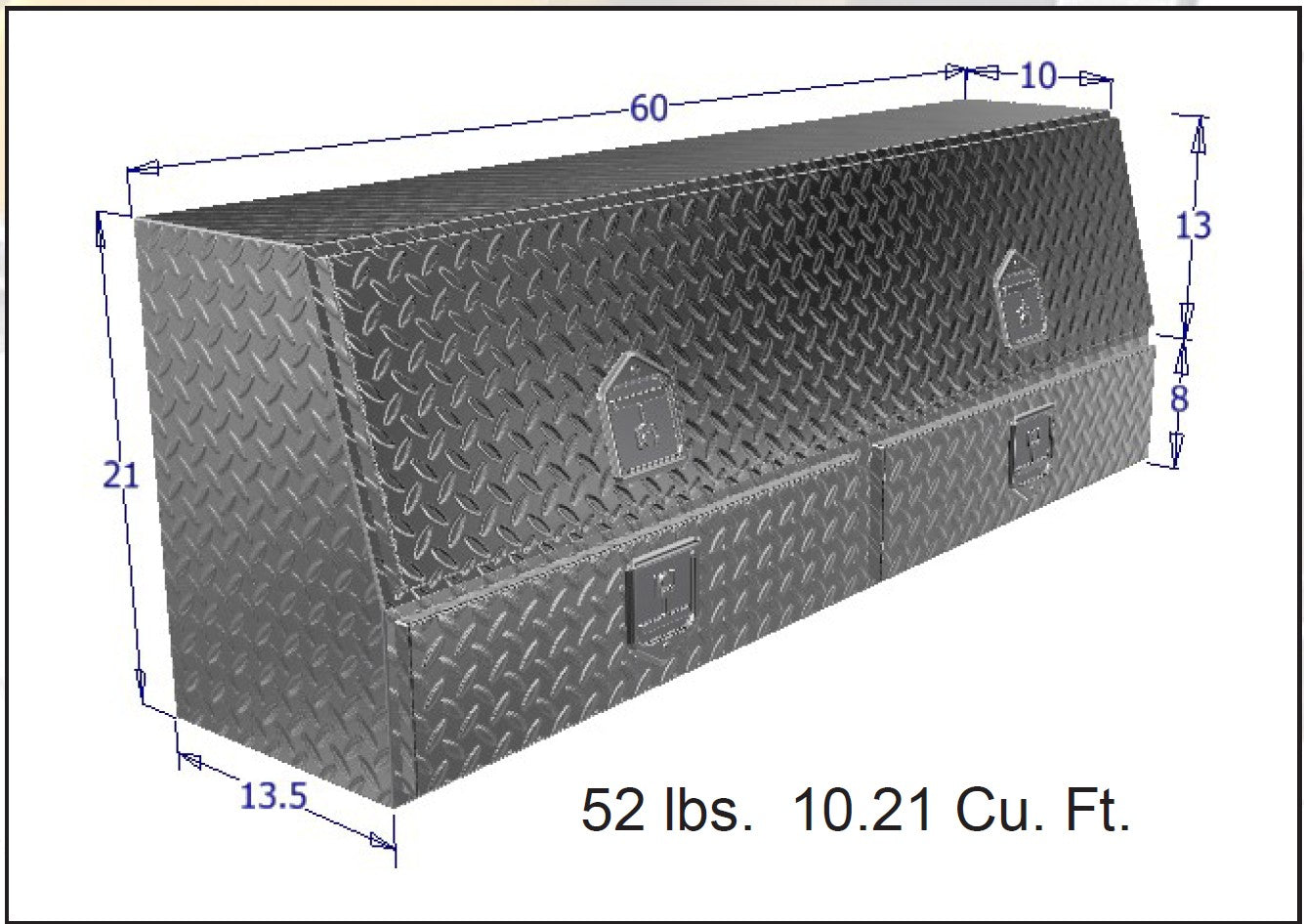 large metal toolbox for tools and trucks secure