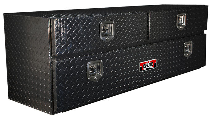 black powder coated tool box with drawers and doors large size