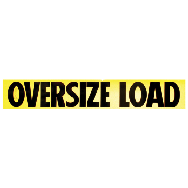 12X72 Reflective Aluminum Oversize Load Sign