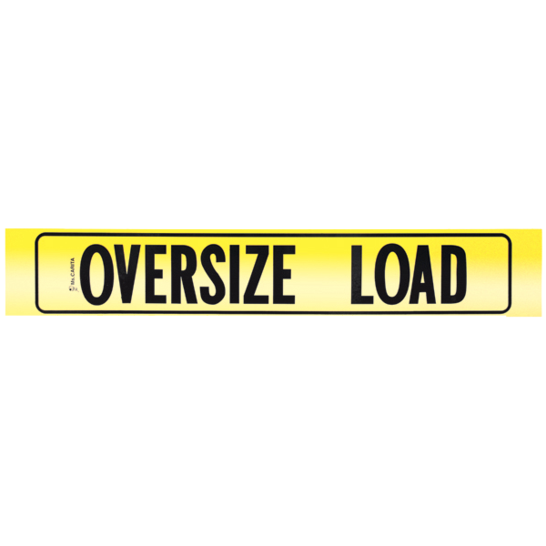 Reflective Aluminum Oversize Load with Border