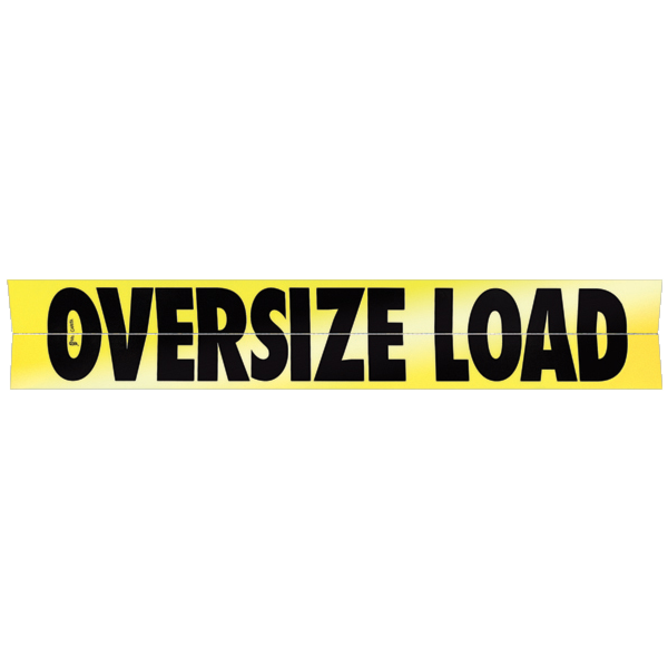 Reflective 12 X 60 Hinged Aluminum Oversize Load Sign