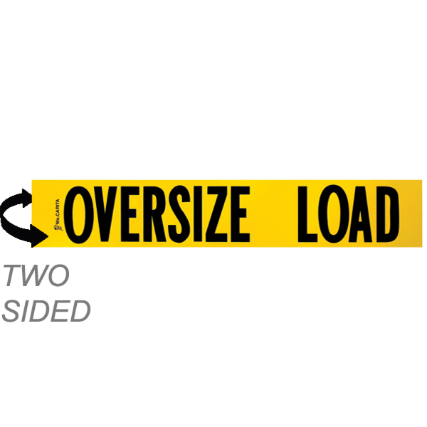 Two-Sided Wood Oversize Load Sign