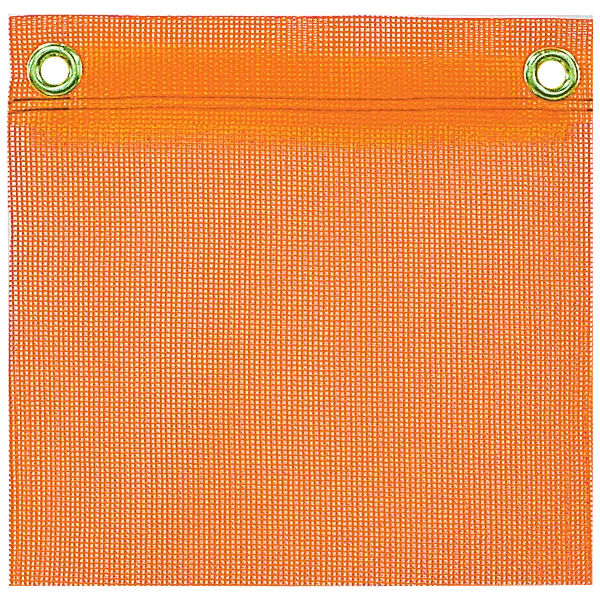 Orange Mesh flag with grommets