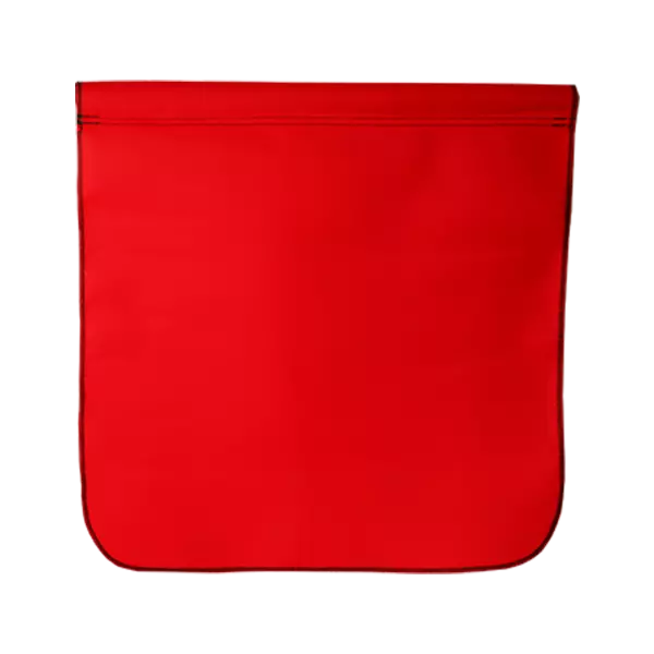 Red Cotton Staff Safety Flag