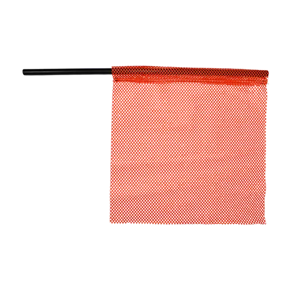 Jersey Staff flag with Plastic Staff in flo orange