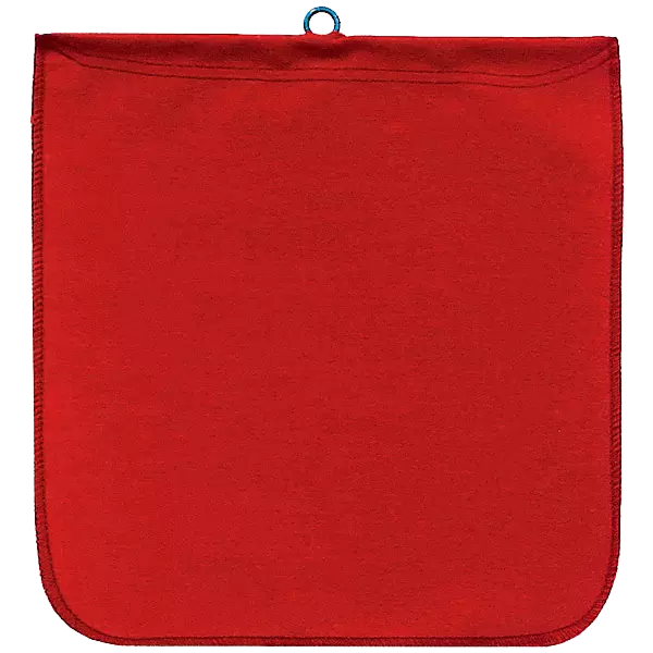 Red Cotton Wire Loop Flag, durable 7 oz. poly/cotton twill, perfect for trucks with a reinforced steel wire loop.