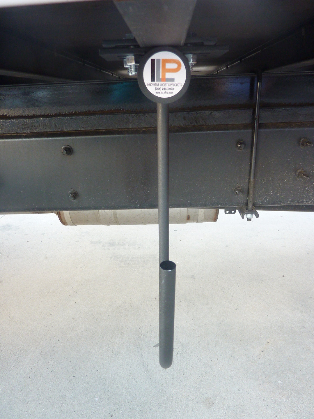 Snow Chain Holder under truck close up
