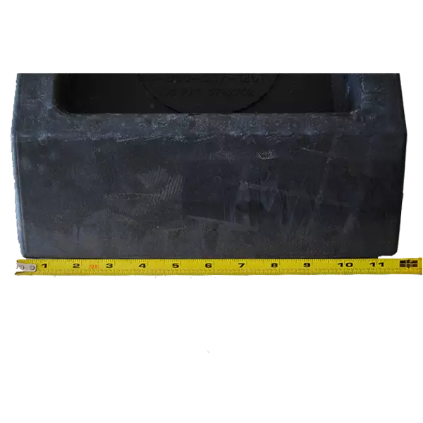 pallet jack stop close up measurements