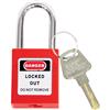 Thermoplastic Padlocks w/ Steel Shackles