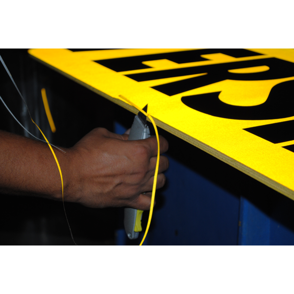 Wood Oversize Load Sign Construction