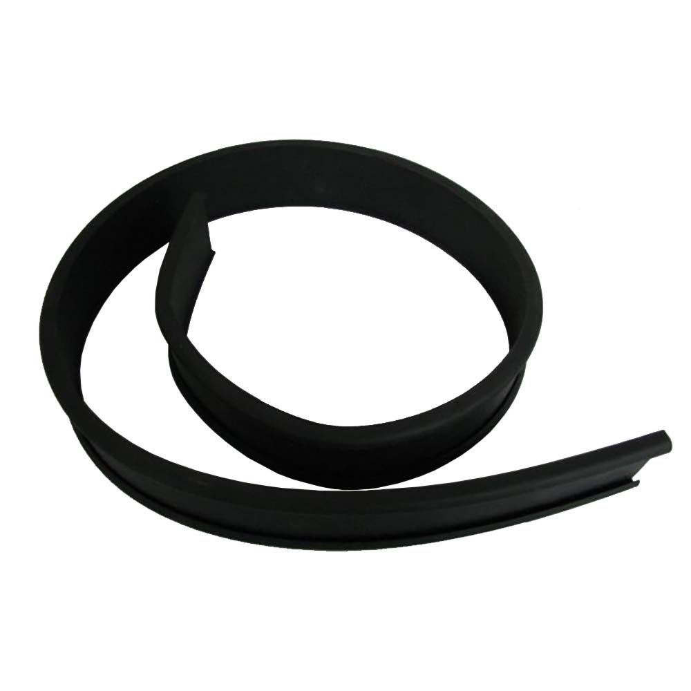 A black rubber fuel tank strap backing with standard width and heavy duty length.