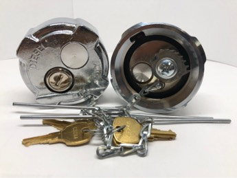 International Medium Duty Truck Fuel Cap Locking Chrome