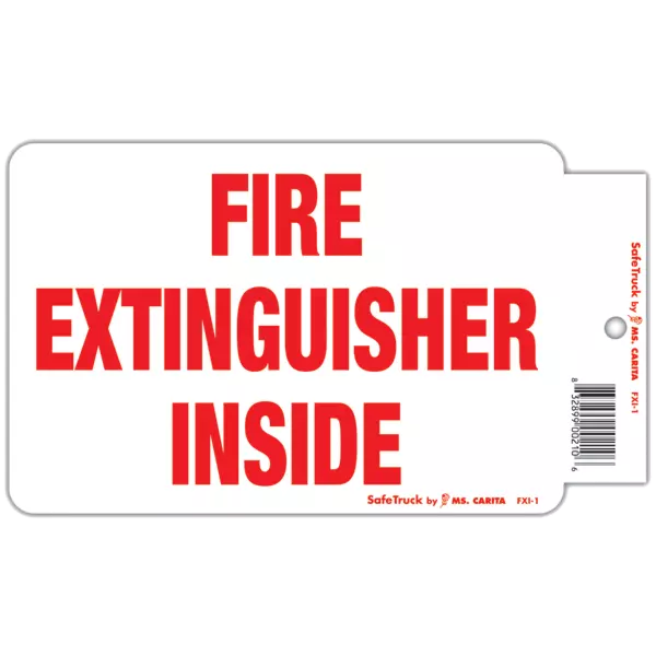 Fire Smoke Decals extinguisher inside