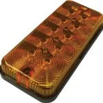 Surface Mount LED AG Lights – Rectangular, Red, Amber