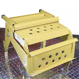 Standard Two-Step Big Truck Tire Step designed for stability, fits various tire sizes, holds 400 lbs, made of aluminum.