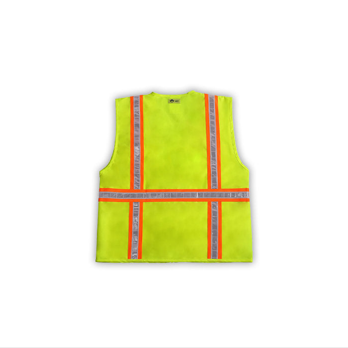 safety vest lime back high visibility