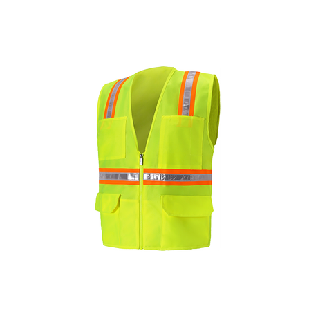 safety vest lime side high visibility