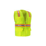 safety vest lime side 2 high visibility