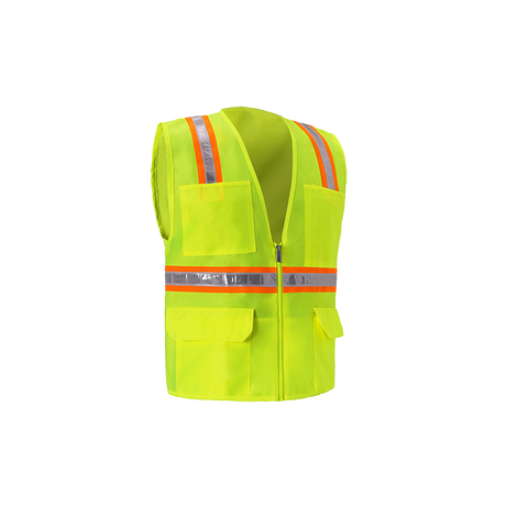 safety vest lime side 2 high visibility