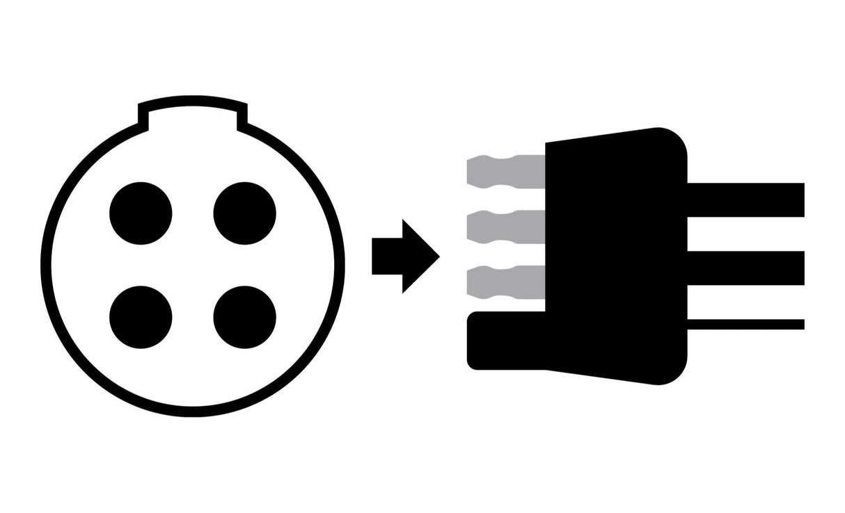 Diagram showing a vehicle socket adapter