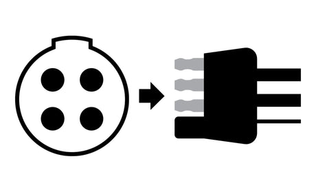 Diagram showing a vehicle socket adapter