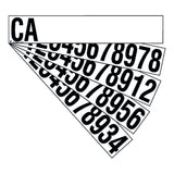 CA Number deck for Truck Identification