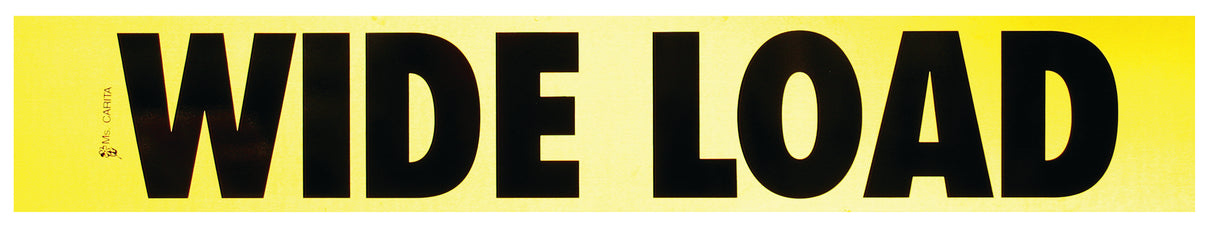 Aluminum Wide Load Sign 12 Inch x 72 Inch