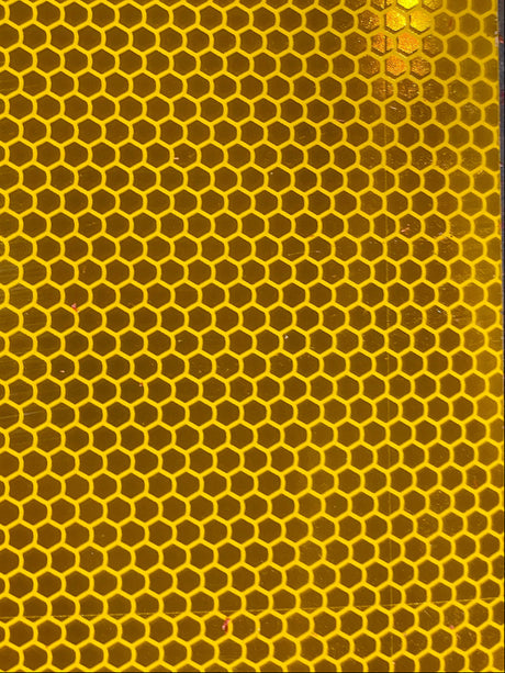 Close up of reflective material for decals and metal signs