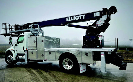 Crossbox tool box for commercial work trucks