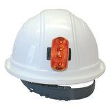 Hard Hat Light Amber on Helmet
