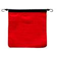 18" Solid Red Cotton Bungee Flag features durable bungee cords and flexible welting, perfect for various applications.