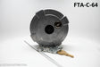 Top of Locking 4 Inch Fuel Cap for RailRoad Engines and HD Equipment