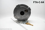 Top of Locking 4 Inch Fuel Cap for RailRoad Engines and HD Equipment
