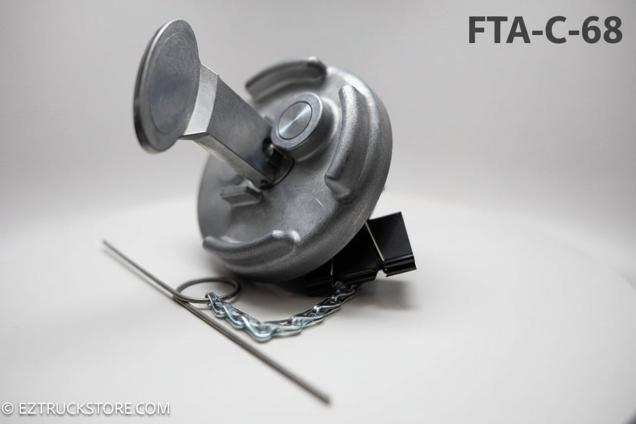Peterbilt Fuel cap with Lever Style with Chain and ball